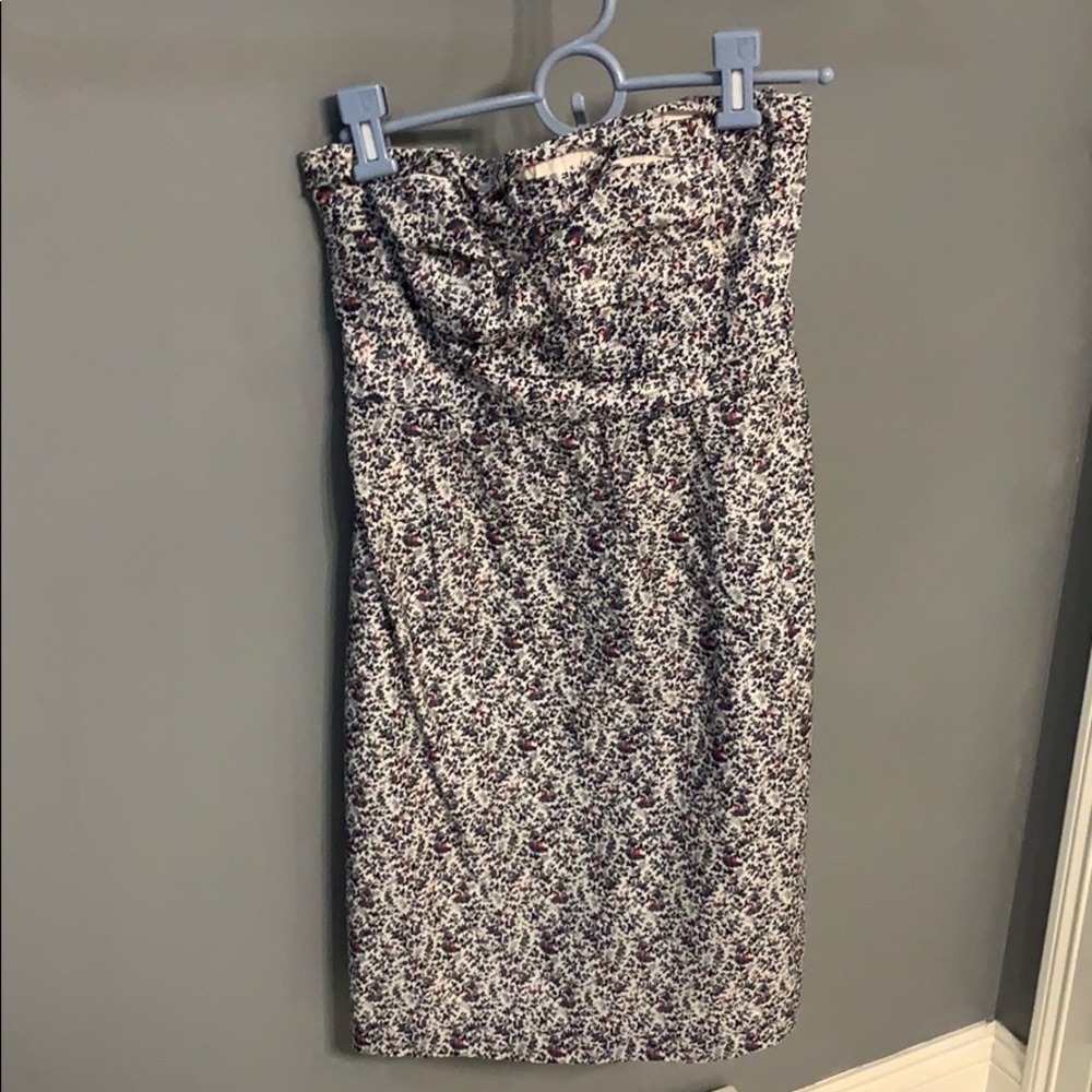 Floral JCrew strapless Sun dress